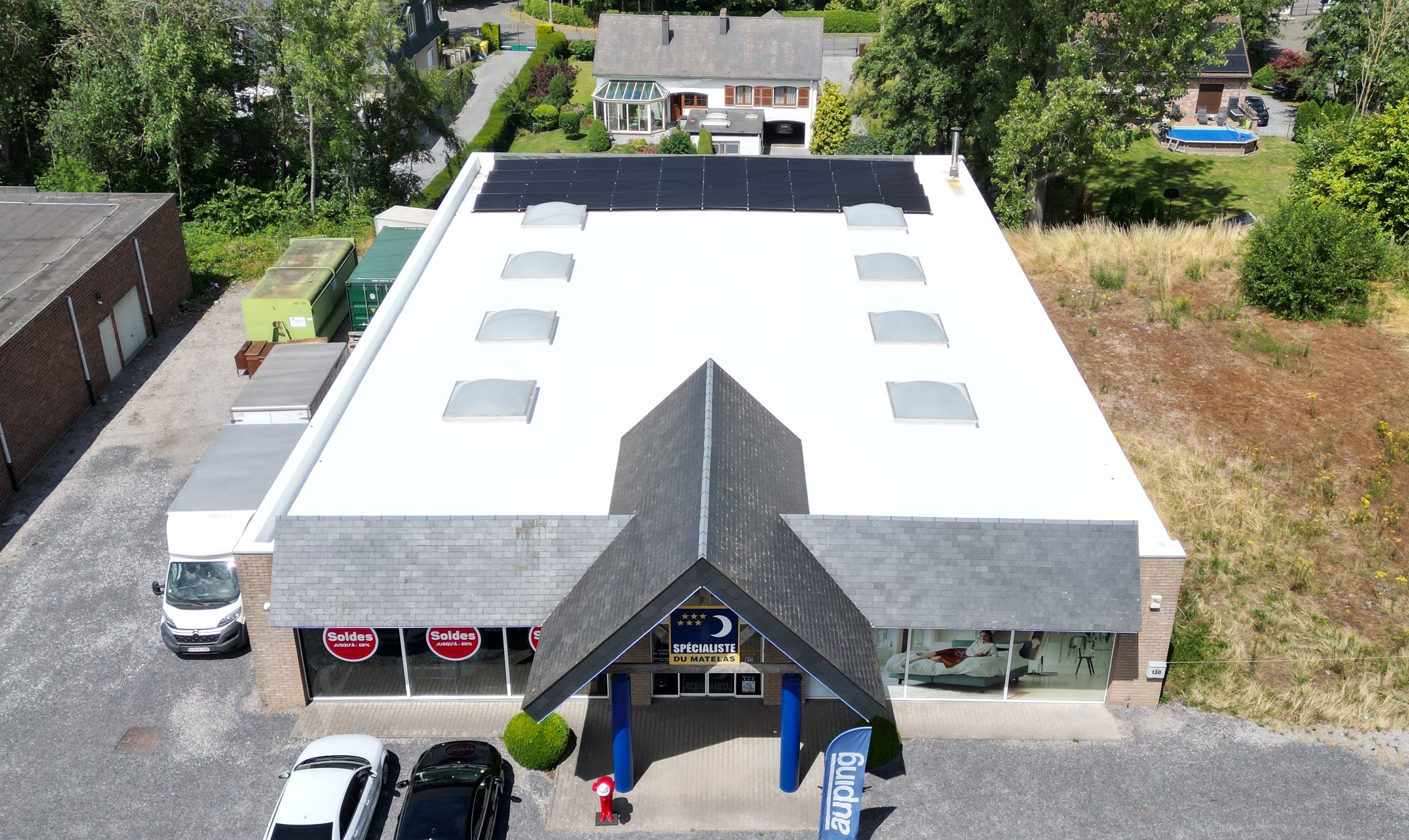 peinture blanche cool roof witte verf coating dak