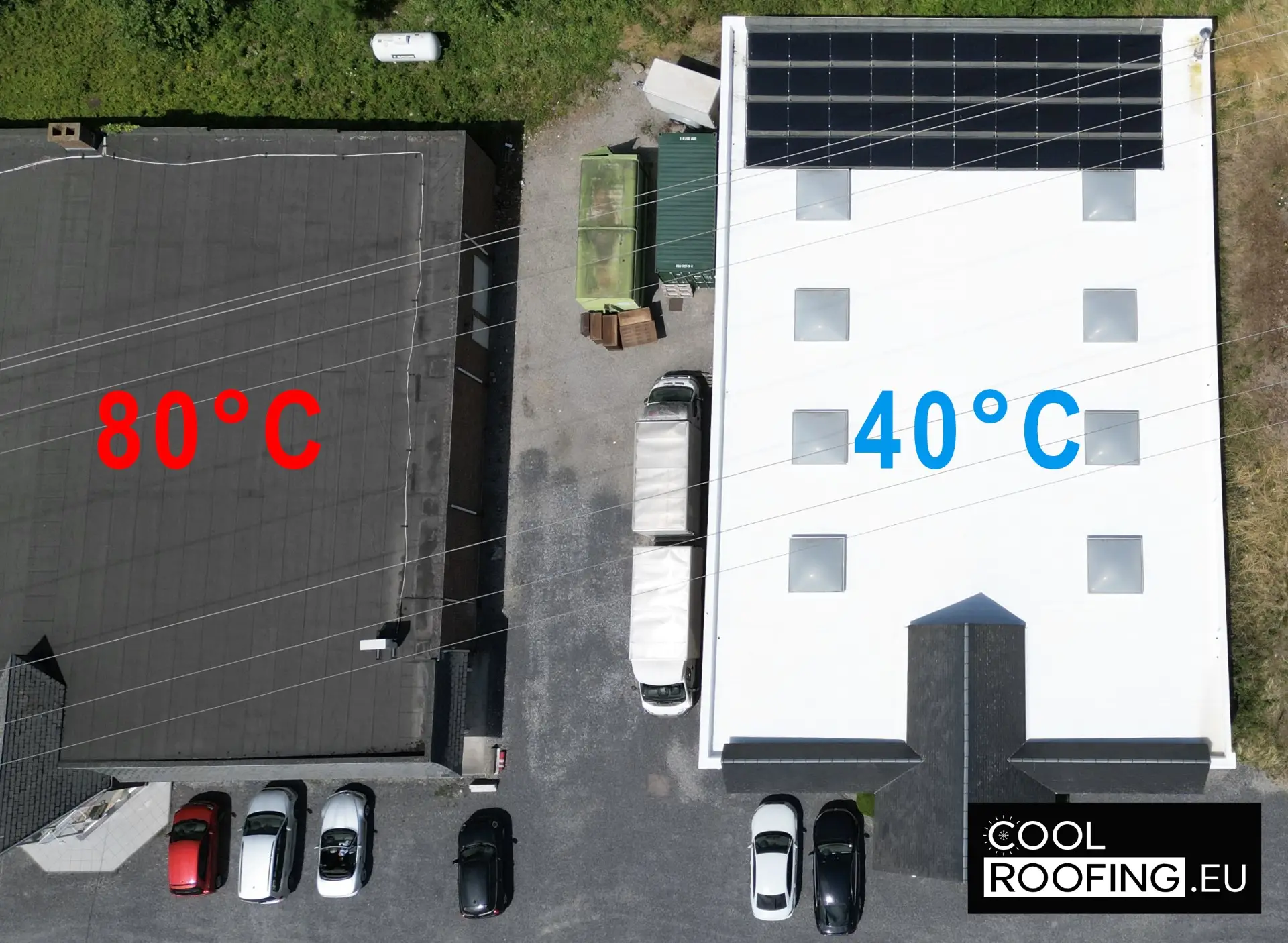 cool roofing peinture blanche cool roof réfléchissante